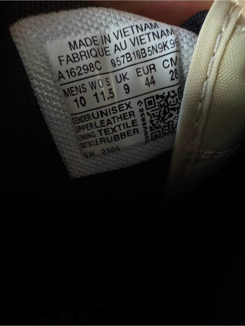 Converse Golf Le Fleur Black and White Low-Top Sneakers - Picture 4 of 6